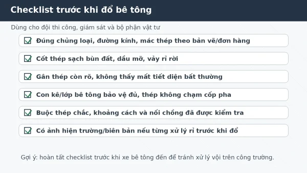 Thi công cốt thép