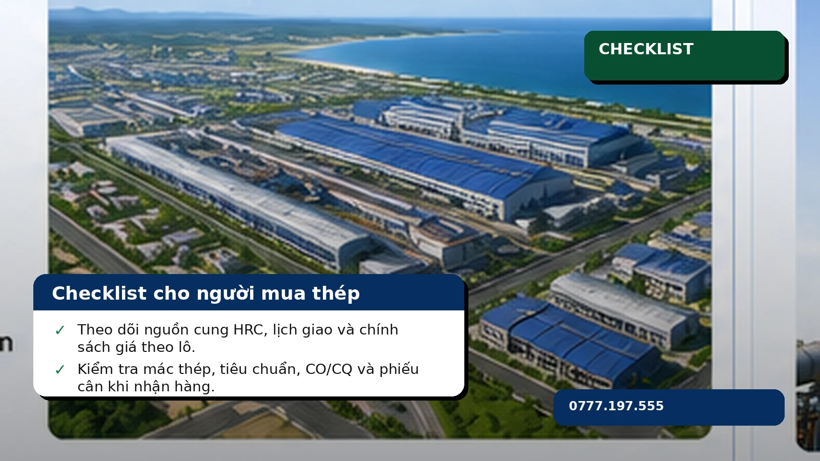 Checklist theo dõi giá và chất lượng thép Hòa Phát sau Dung Quất 2