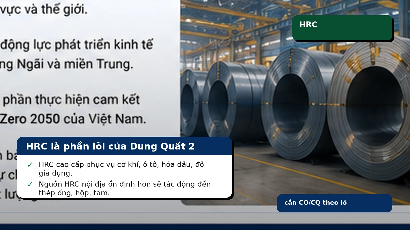 Cuộn HRC chất lượng cao trong kho thép Dung Quất 2