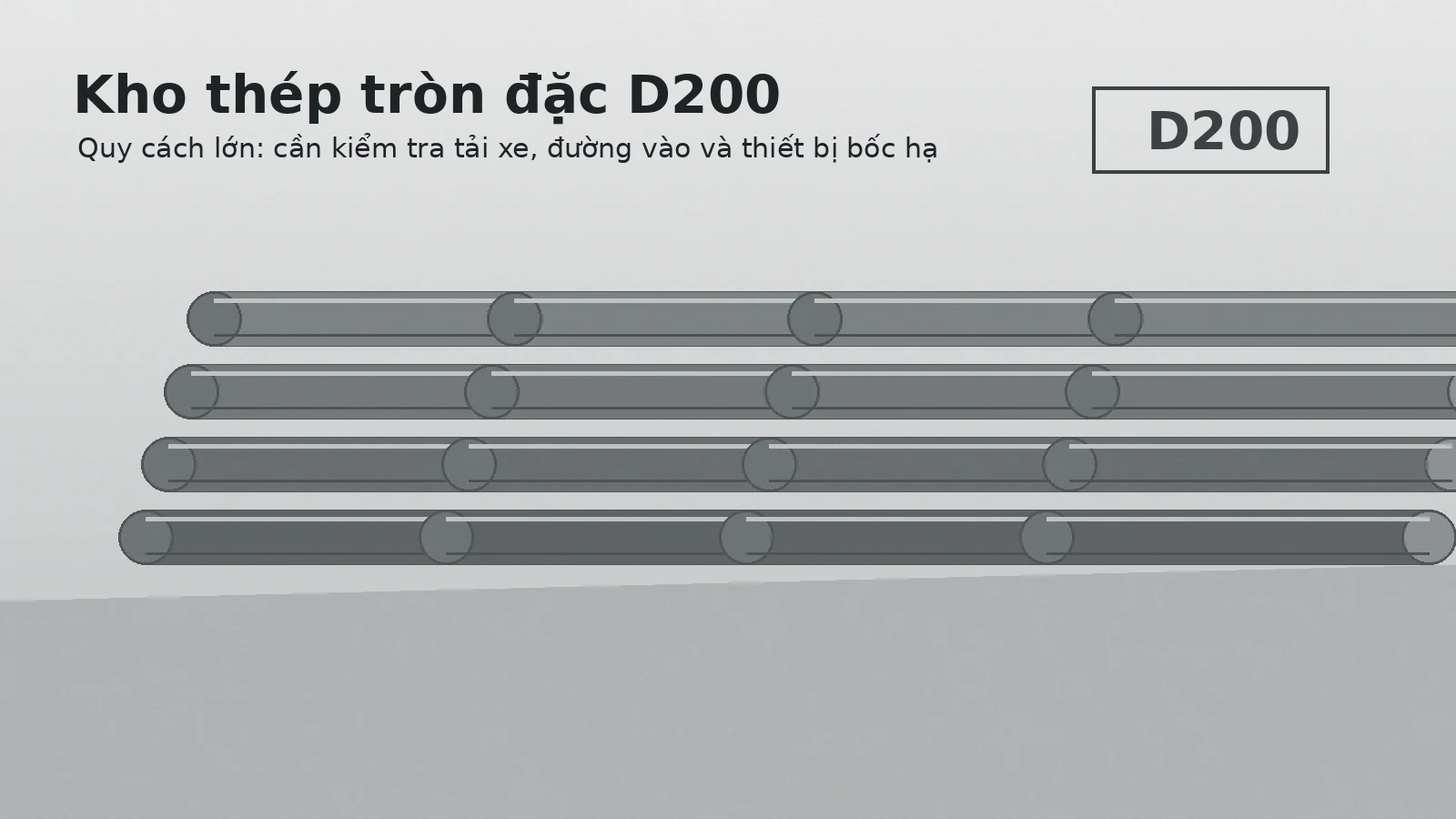Phôi thép tròn đặc nặng cần tính riêng khối lượng kiện lớn nhất khi chọn cẩu