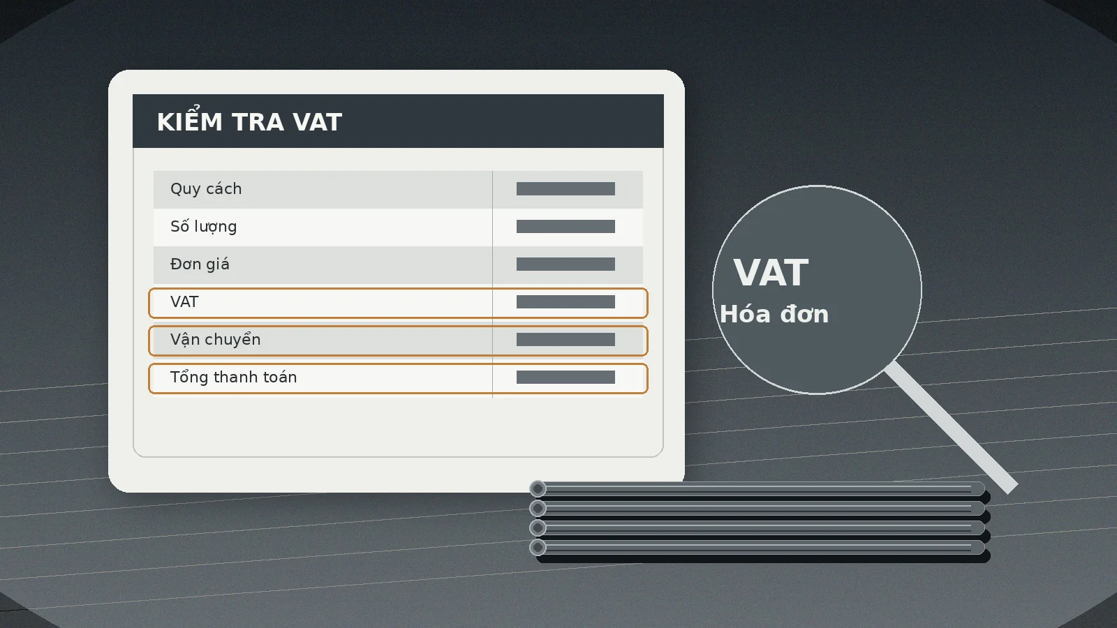 Kiểm tra VAT và các khoản chưa bao gồm trên báo giá thép